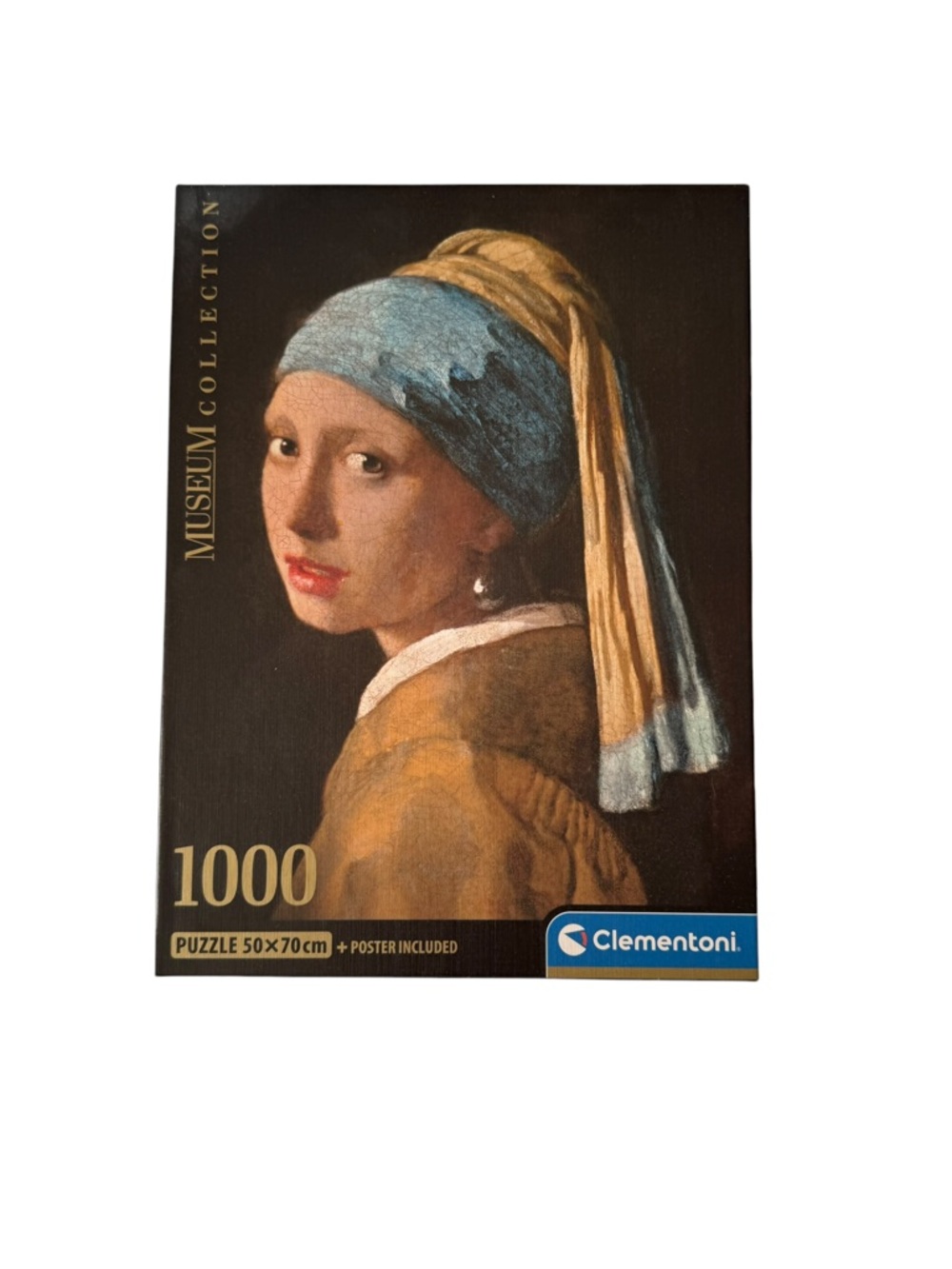 Clementoni 1000pc "Girl with a Pearl Earring" Puzzle - Blue & Tan